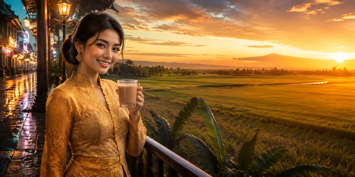 Kedah user in kebaya attire receiving a 70mai table game VIP bonus